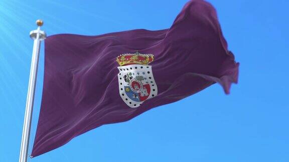 西班牙卡斯提尔和莱昂的索里亚省的旗帜-Loop