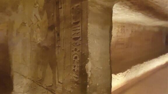 阿布辛贝努比亚的一块岩石两个古埃及庙宇拉美西斯二世时期