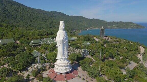 航拍的著名旅游目的地松特林翁塔也被称为莱迪佛在岘港市在越南中部去越南旅游岘港是越南新冠肺炎疫情热点地区