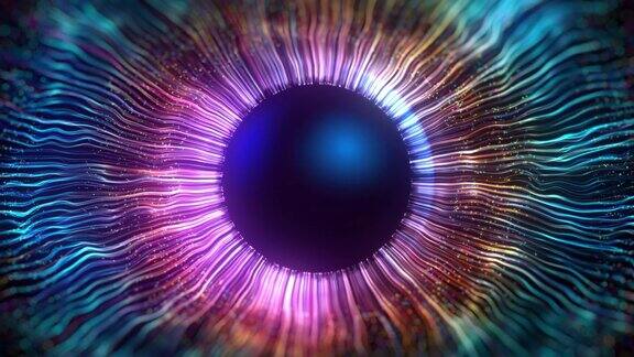 虹膜眼睛的虹膜由计算机绘图制成