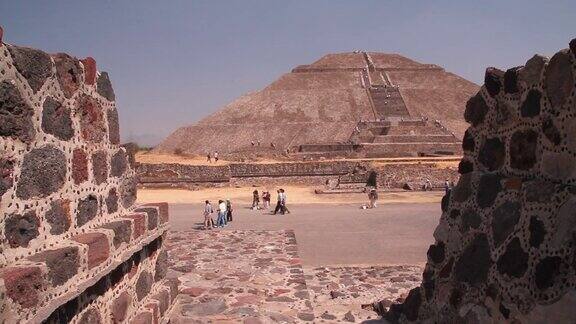 墨西哥古玛雅金字塔的古老石头