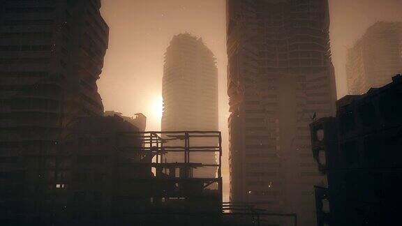 雾中的末日城市