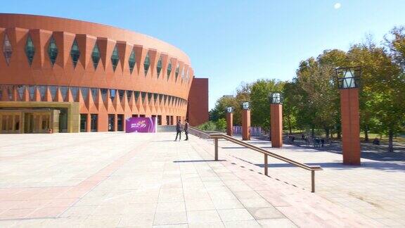 清华大学的现代建筑4K