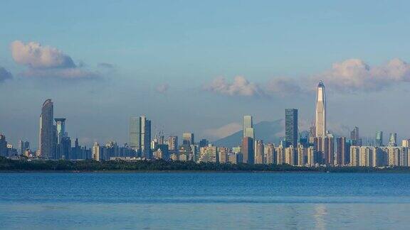 深圳沿海城市风光延时