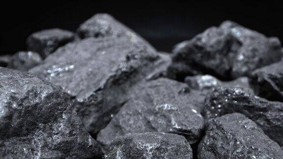 煤块的特写煤块上的硫磺向后摄影2