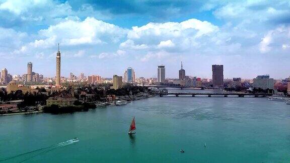 开罗城市航拍