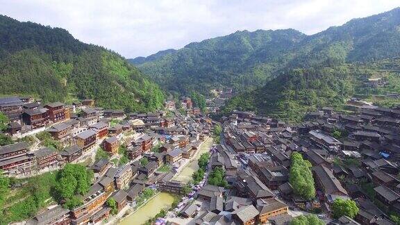 贵州西乡千湖庙村地标4k