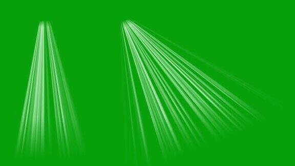光线运动图形与绿色屏幕背景