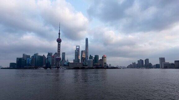 TimeLapseShanghaiSkyline上海中国