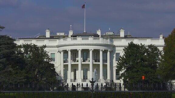 白宫南草坪美国国旗华盛顿特区