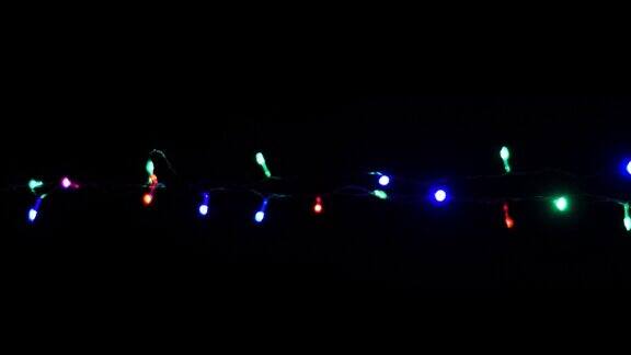 圣诞新年闪烁LED灯串带alpha通道01