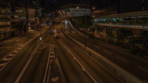 香港的夜间交通