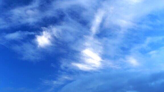 蓝天背景与白云4k时间间隔