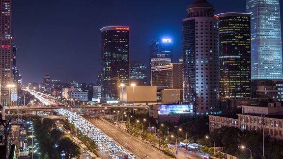 时光流逝北京拥挤的交通