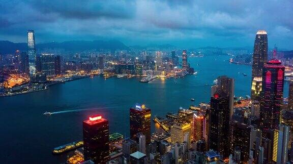 从早到晚香港城市的坍塌