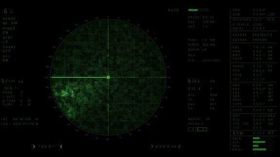 4k雷达屏幕上