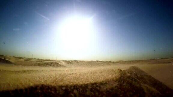纳米比亚沙漠阳光照耀着沙丘