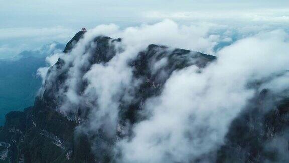 时间流逝的金顶峨眉山