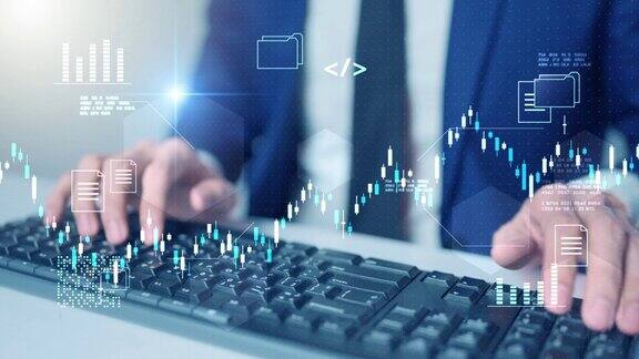 金融业务投资策略竞争GDP投资证券数据分析人工智能技术未来图表证券交易所数据金融符号屏幕