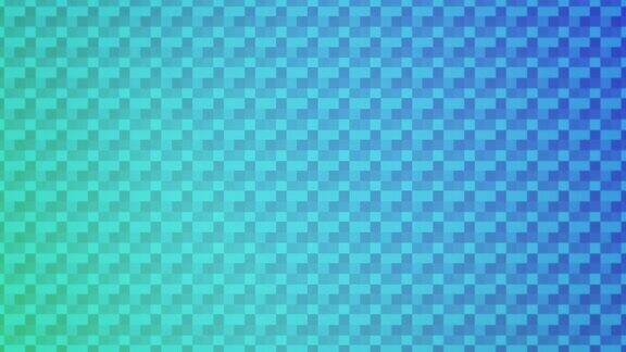 现代几何图案与正方形在蓝色梯度的行