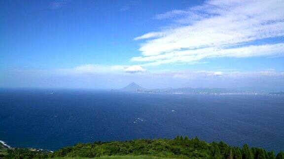 日本鹿儿岛县的海景景观