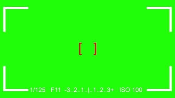 摄影对焦取景器相机视图单反取景器带有色度键绿色屏幕带有原声