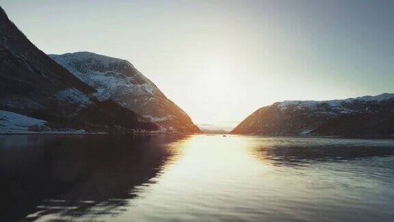 无人机拍摄:挪威峡湾