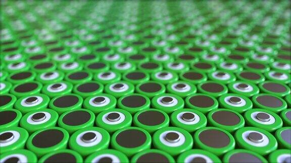 许多绿色锂离子电池