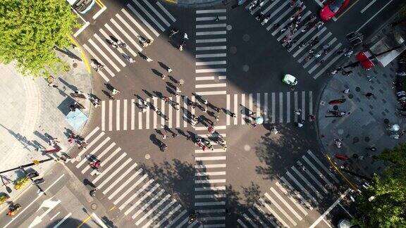 无人机视角的城市街道交叉口