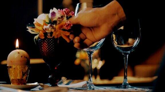 浪漫餐桌餐厅情人节