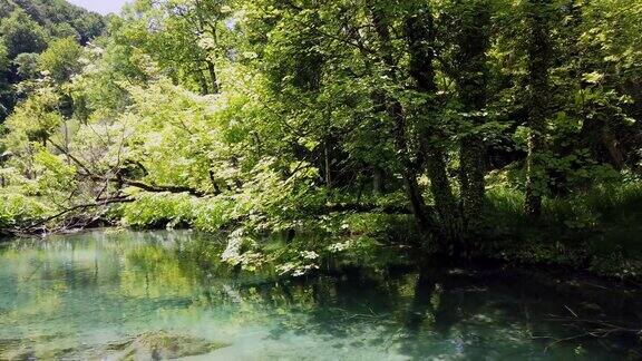 克罗地亚普利特维茨湖国家公园的美丽风景