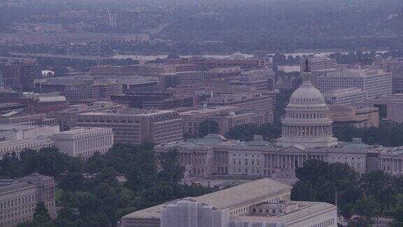 美国国会大厦鸟瞰图