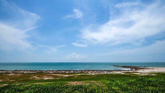 浩瀚的大海和天空的时光流逝