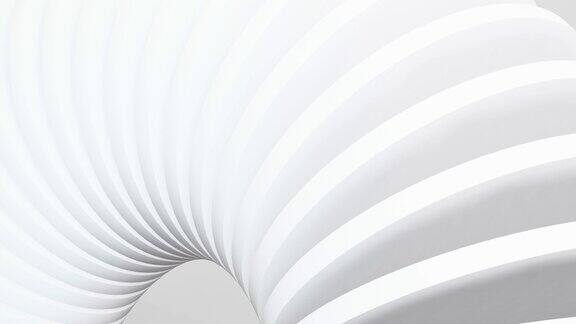 白色软清洁抽象豪华背景与几何慢动作形状动画白色简单优雅的通用最小3D技术BG