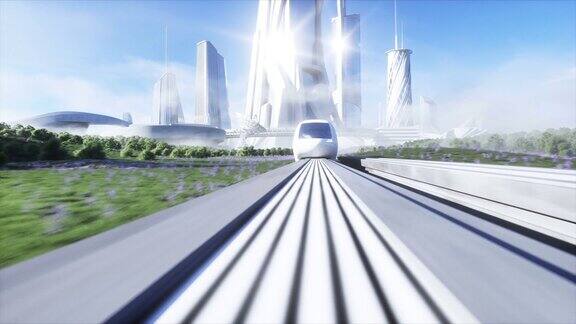 未来科幻单轨火车