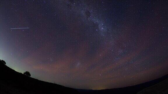 银河系南半球夜景延时摄影