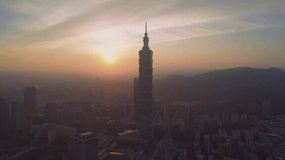 台湾台北市的日出