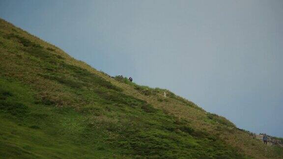 雾中的登山者