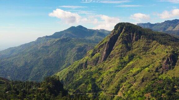 斯里兰卡的山脉和森林