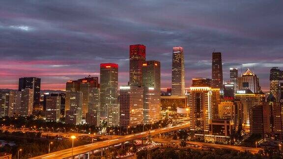 MSHAPAN高架北京城市景观(白天与夜晚匹配)