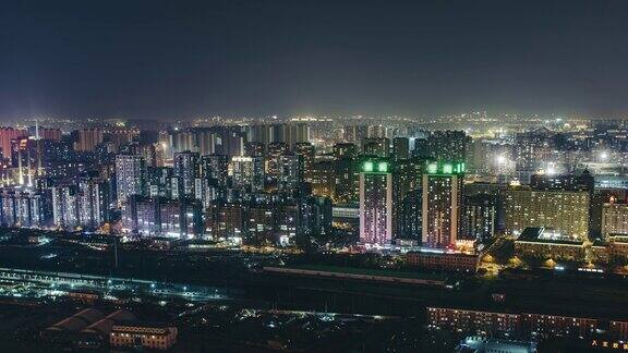 UrbanResidentialAreaatNight中国北京
