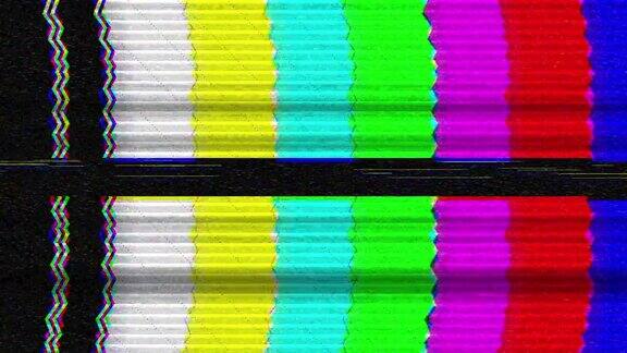 电视干扰老式彩色条SMPTE