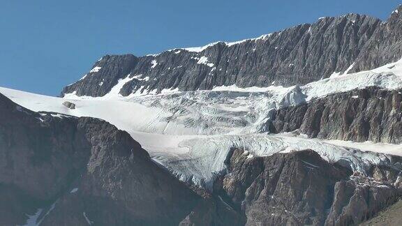 加拿大山区的冰川