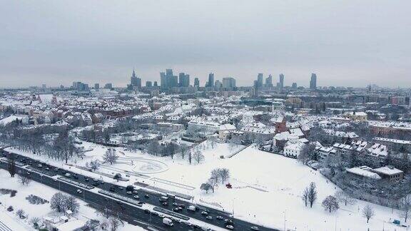华沙在冬天