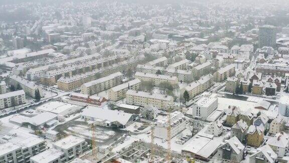Göttingen在2021年冬天的一场暴风雪期间