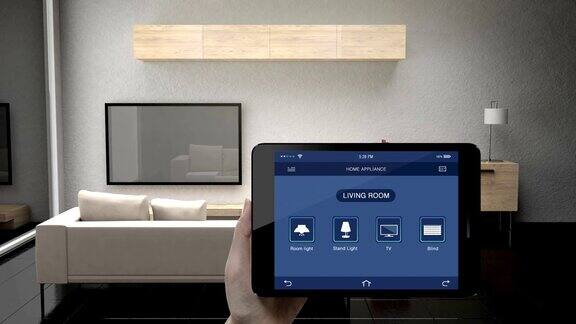 触控物联网智能平板、平板应用、客厅电视、电灯泡、盲控节能、智能家电、物联网