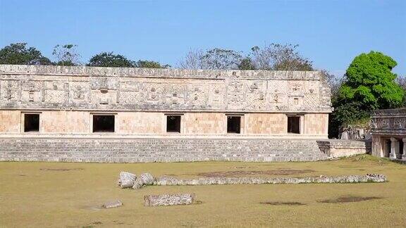 墨西哥Uxmal-Nunnery四合院-玛雅文化复杂考古遗址