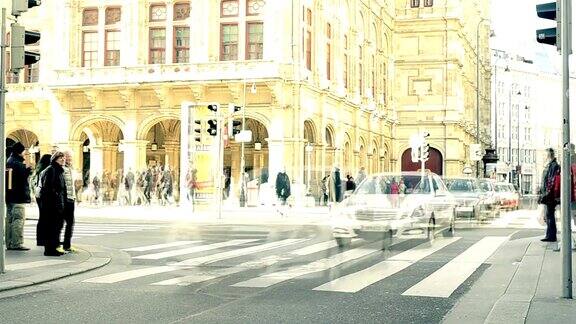 维也纳城市行人交通