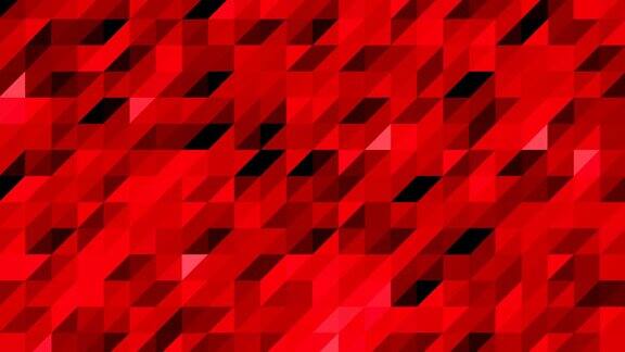 抽象多边形几何曲面移动红灰三角形的低多边形运动背景