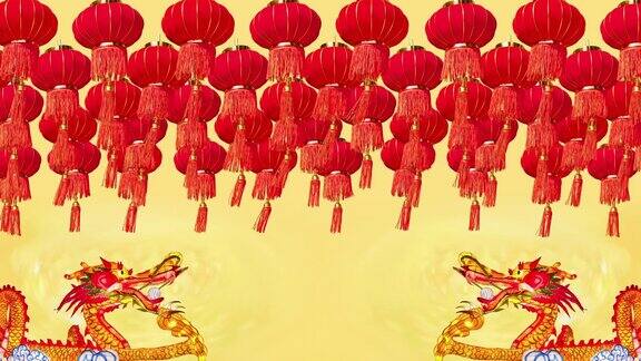 农历新年花灯在中国城镇地区